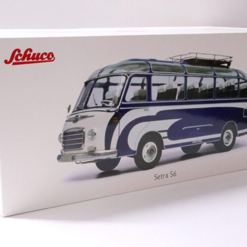 1:18 Schuco Setra S6 Reisebus blue/ white Die-Cast