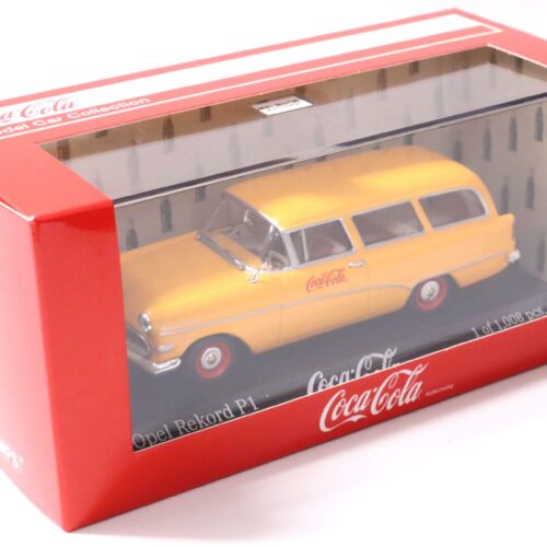 1:43 Minichamps Opel Rekord P1 Kombi Break 1958 orange COCA COLA