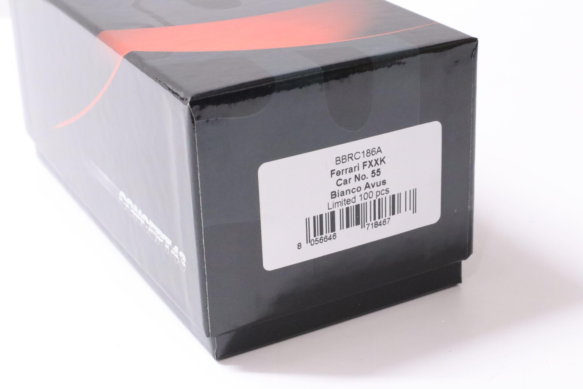 1:43 BBR Ferrari FXXK #55 Bianco Avus white 2016 - Limited Edition 100 pcs.