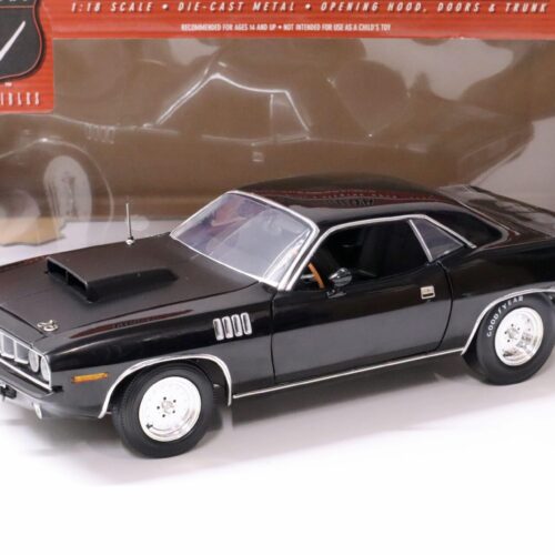 1:18 Highway61 Plymouth Cuda Super Street 528 Hemi Coupe 1971 black
