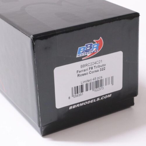 1:43 BBR Ferrari F8 Tributo Coupe Rosso Corsa 322/ grey wheels - Limited 48 pcs.