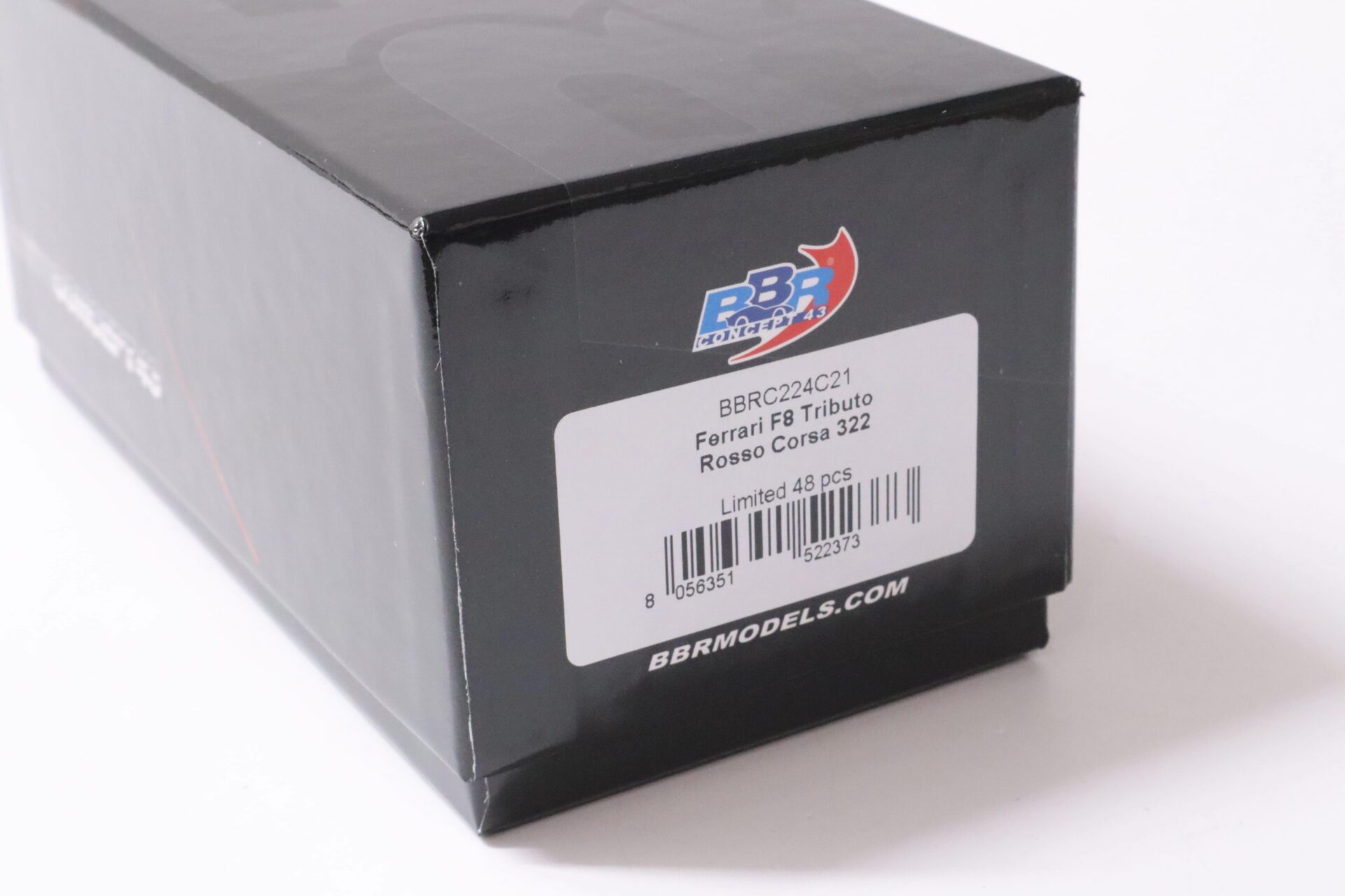 1:43 BBR Ferrari F8 Tributo Coupe Rosso Corsa 322/ grey wheels - Limited 48 pcs.