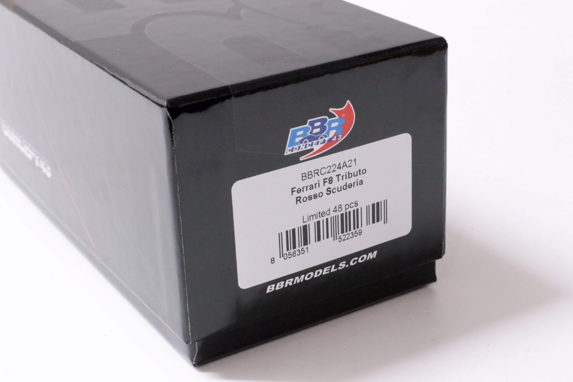 1:43 BBR Ferrari F8 Tributo Coupe Rosso Scuderia/ grey wheels - Limited 48 pcs.