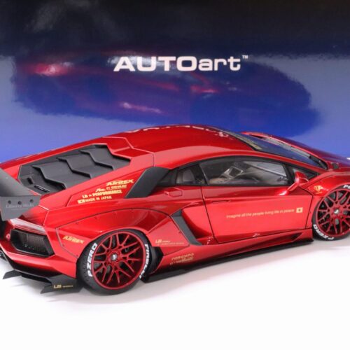 1:18 AUTOart LB-WORKS Lamborghini Aventador metallic red 79109