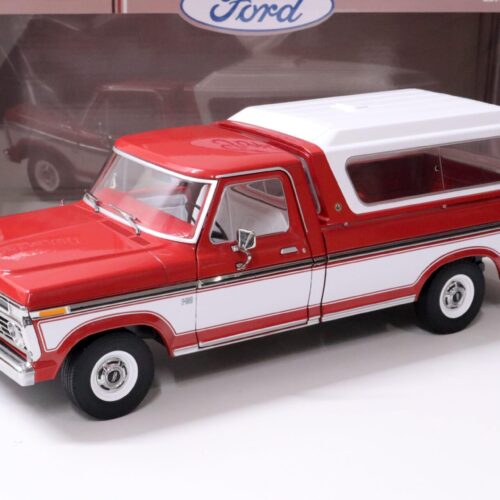 1:18 Greenlight Ford F-100 Pick Up with removable Hardtop red/ white 1975