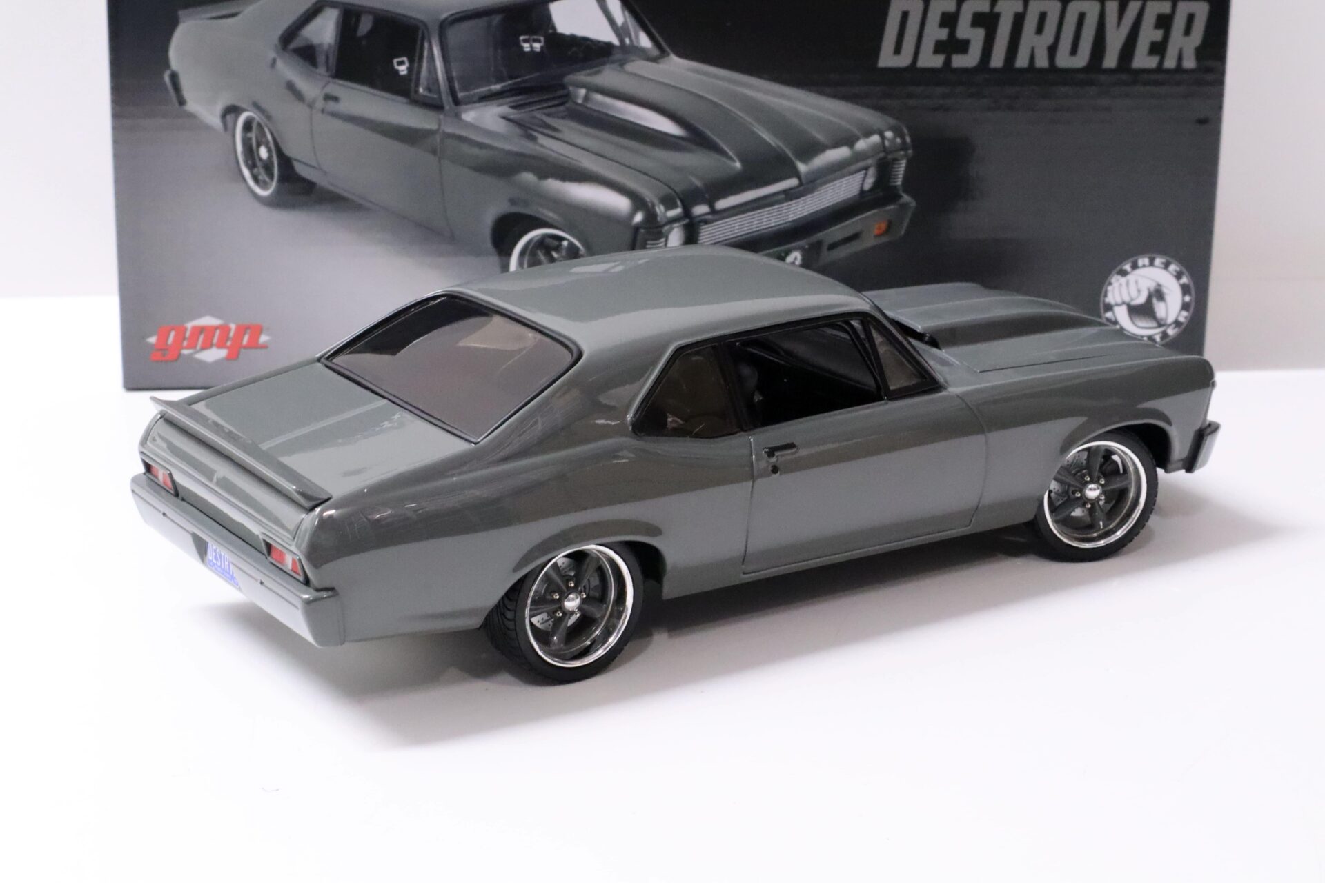 1:18 GMP 1970 Chevrolet Nova Street Fighter Coupe DESTROYER grey