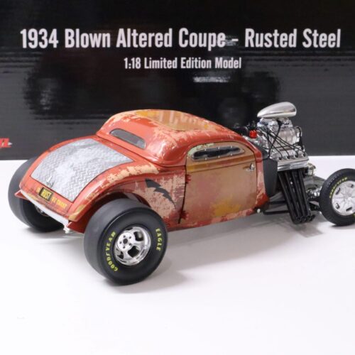 1:18 GMP Hot Rod 1934 Blown Altered Coupe - Rusted Steel red Limited Edition