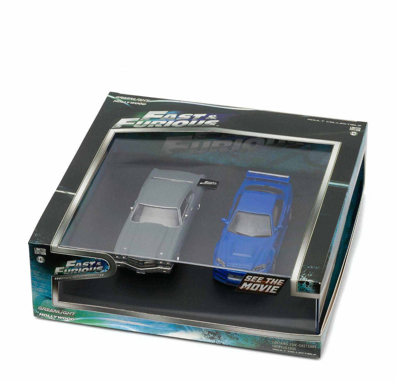 1:43 Greenlight Fast & Furious Set Chevrolet Chevelle SS + Nissan Skyline GT-R R34