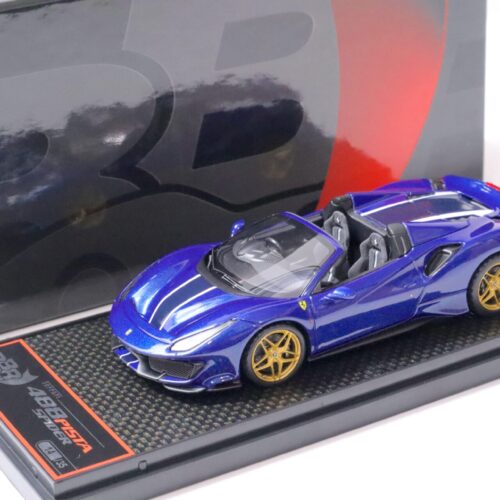 1:43 BBR Ferrari 488 Pista Spider RHD Blue Tour de France - Limited Edition 35 pcs.
