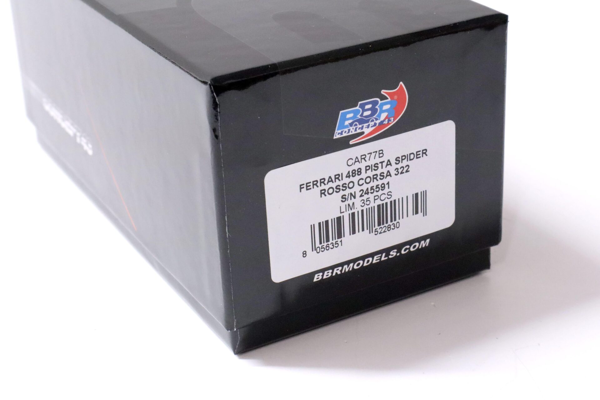 1:43 BBR Ferrari 488 Pista Spider RHD Rosso Corsa 322 red - Limited Edition 35 pcs.