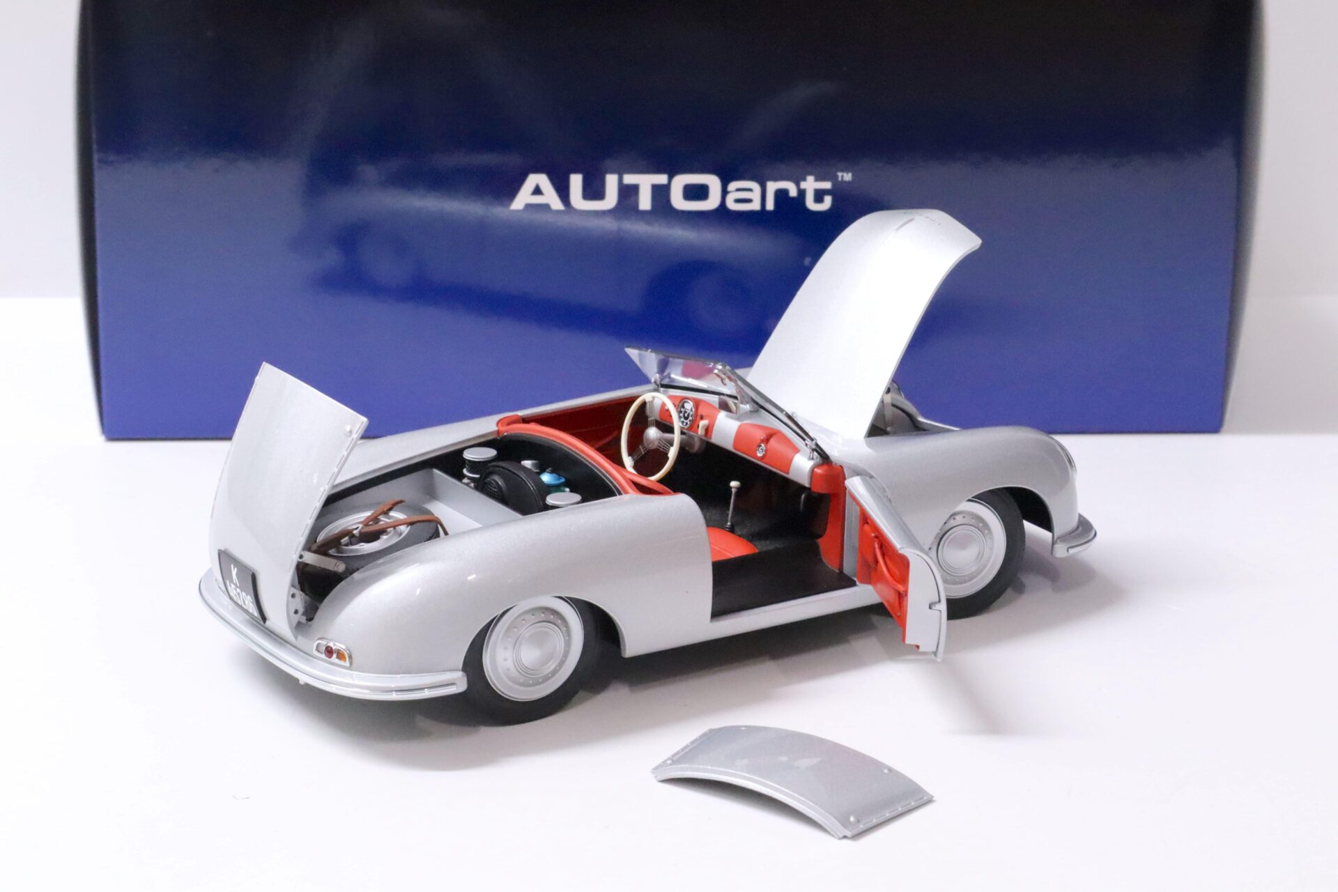 1:18 AUTOart Porsche 356 Nr.1 silver metallic 1948 Die-Cast