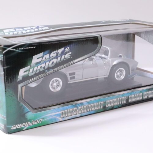 1:18 Greenlight DOMÂ´S Chevrolet Corvette Grand Sport FAST & FURIOUS silver