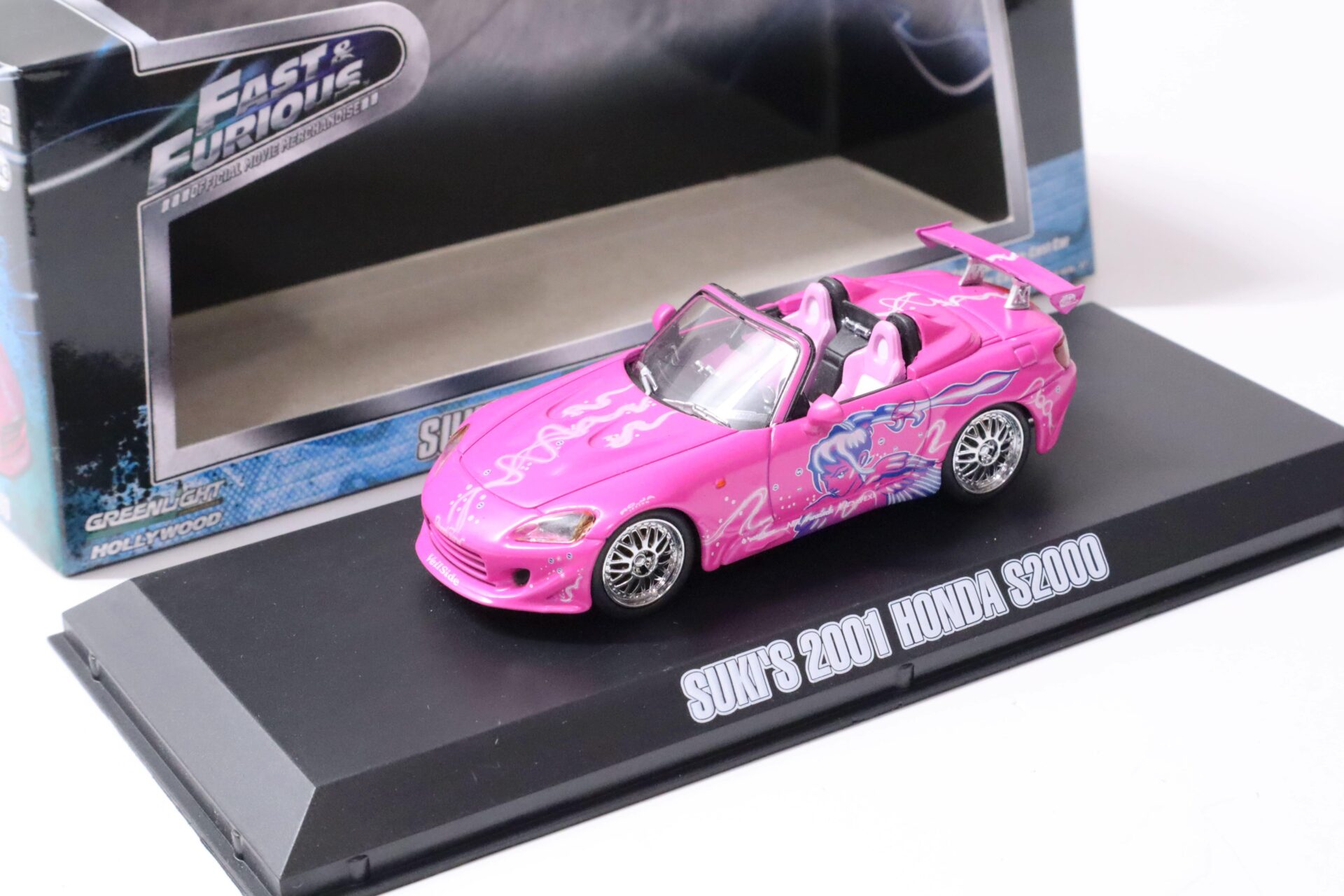 1:43 Greenlight Fast and Furious SUKI´s 2001 Honda S2000 pink
