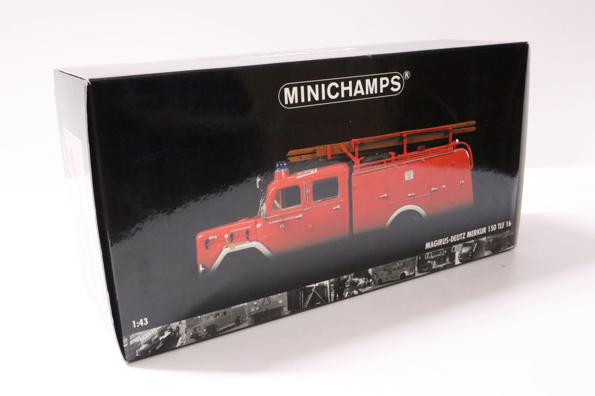 1:43 Minichamps Magirus-Deutz Merkur 150 TLF 16 Feuerwehr Lüneburg