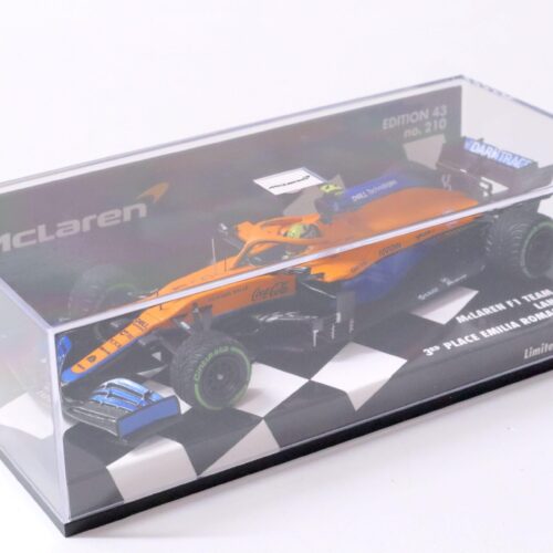 1:43 Minichamps McLaren F1 Team MCL35M Lando Norris 3rd Place Emilia Romagna 2021