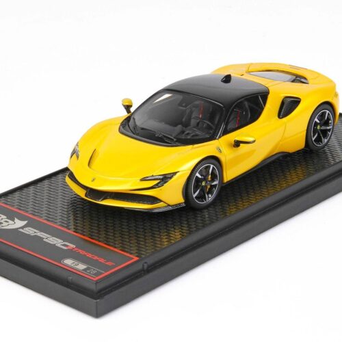1:43 BBR Ferrari SF90 Stradale Giallo Tristrato yellow/ black roof - Limited 28 pcs.