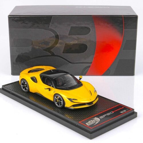 1:43 BBR Ferrari SF90 Stradale Giallo Tristrato yellow/ black roof - Limited 28 pcs.