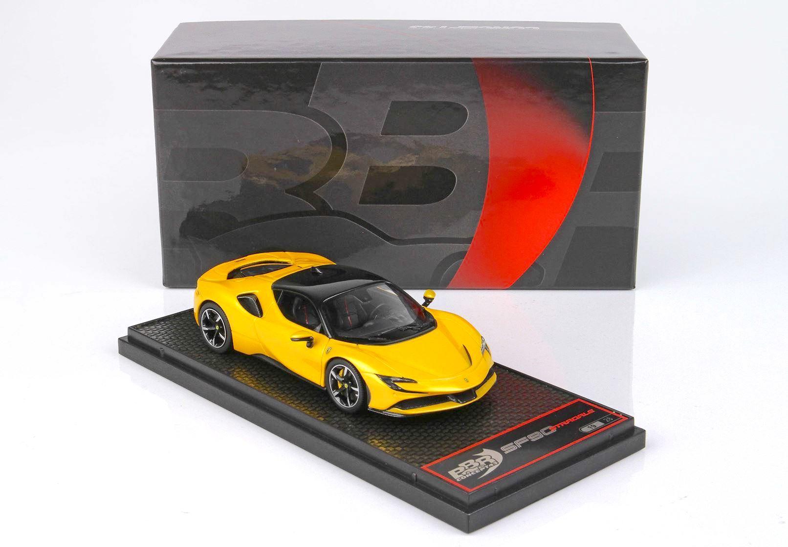 1:43 BBR Ferrari SF90 Stradale Giallo Tristrato yellow/ black roof - Limited 28 pcs.