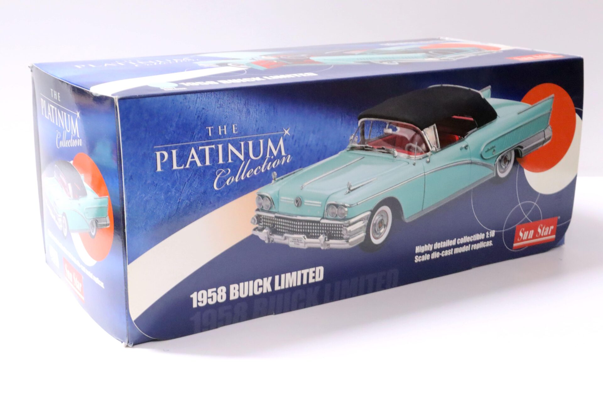 1:18 Sun Star 1958 Buick Limited Closed Convertible Spray green/ black