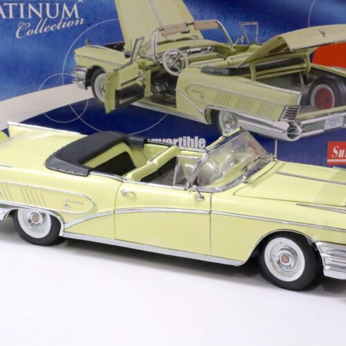1:18 Sun Star 1958 Buick Limited Convertible Casino Cream yellow
