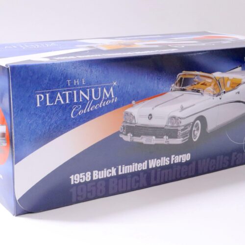 1:18 Sun Star 1958 Buick Limited open Convertible Wells Fargo white