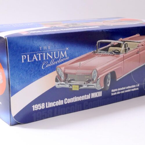 1:18 Sun Star 1958 Lincoln Continental MKIII Convertible Autumn Rose