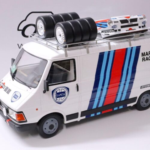 1:18 OTTO mobile OT910 Fiat 242 Kasten Lancia Team Assistance Rallye Martini 1986