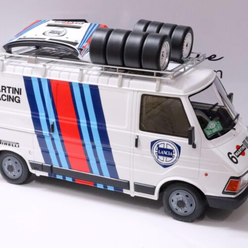 1:18 OTTO mobile OT910 Fiat 242 Kasten Lancia Team Assistance Rallye Martini 1986