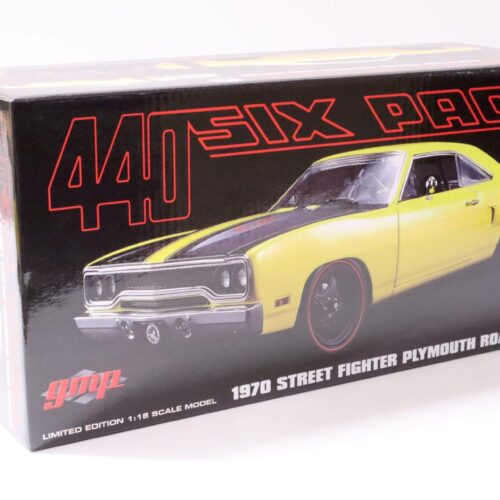1:18 GMP 1970 Plymouth Road Runner 440 Six Pack Street Fighter yellow/ black