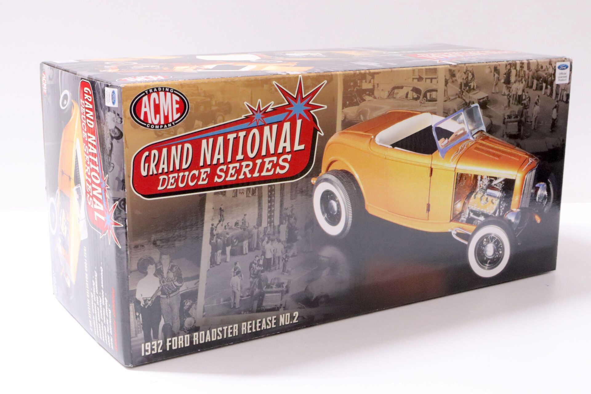 1:18 ACME 1932 Ford Roadster Release No.2 Hot Rod Grand National orange metallic