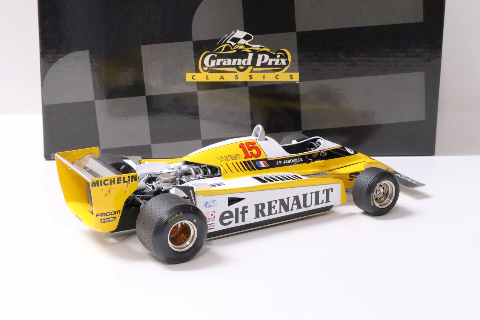 1:18 Exoto Renault RE-20 Turbo J.P.Jabouille #15 yellow/ white