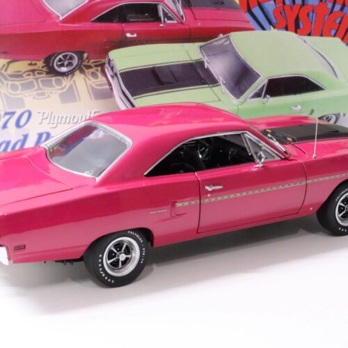 1:18 GMP 1970 Plymouth Road Runner "The Rapid Transit System" purple