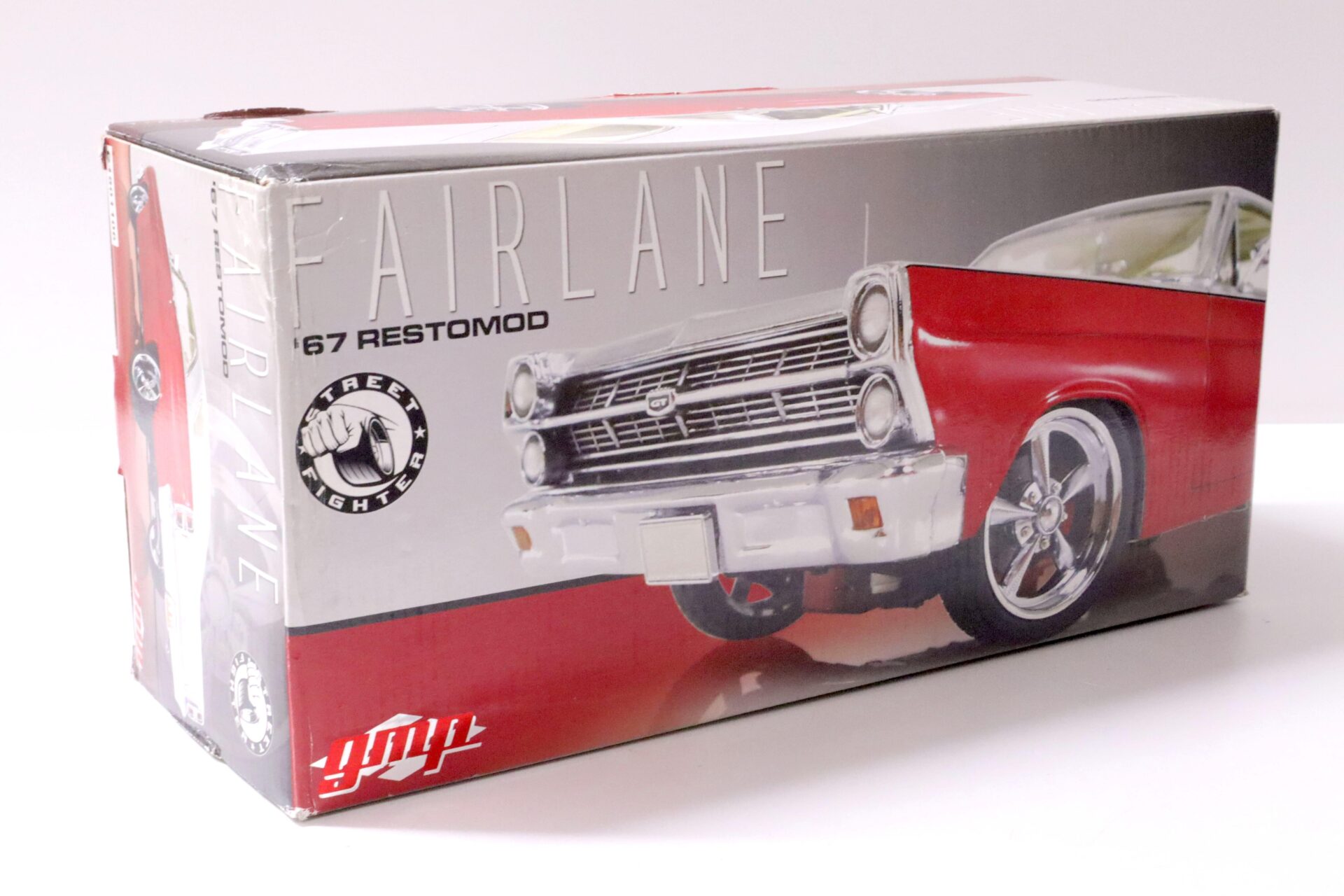 1:18 GMP 1967 Ford Fairlane Restomod Street Fighter red metallic/ silver