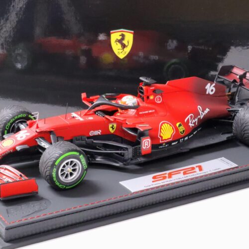 1:18 BBR F1 Ferrari SF21 C.Leclerc #16 Emilia Romagna Italy GP 2021 Intermediate Tyres