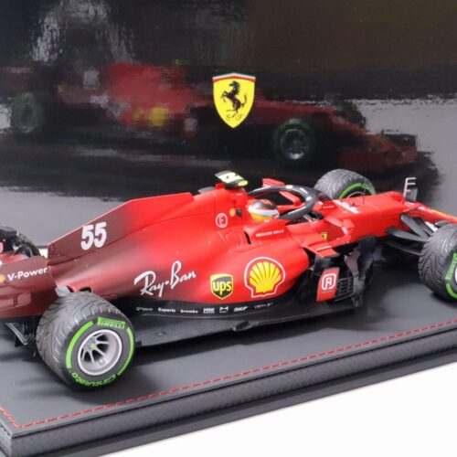 1:18 BBR F1 Ferrari SF21 C.Sainz #55 Emilia Romagna Italy GP 2021 Intermediate Tyres