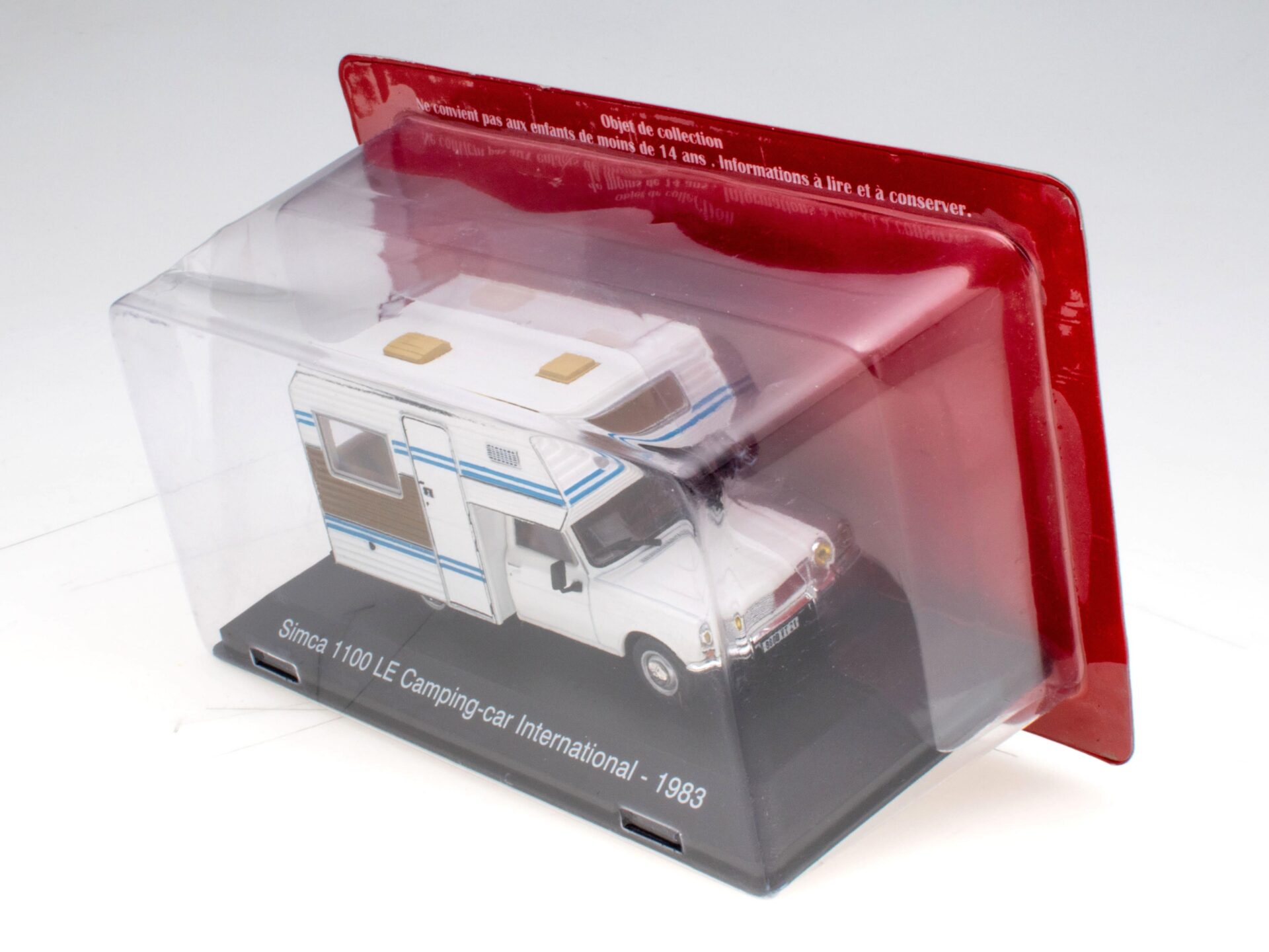 1:43 Hachette IXO Camping Cars Simca 1100 LE Camping-Car International 1983