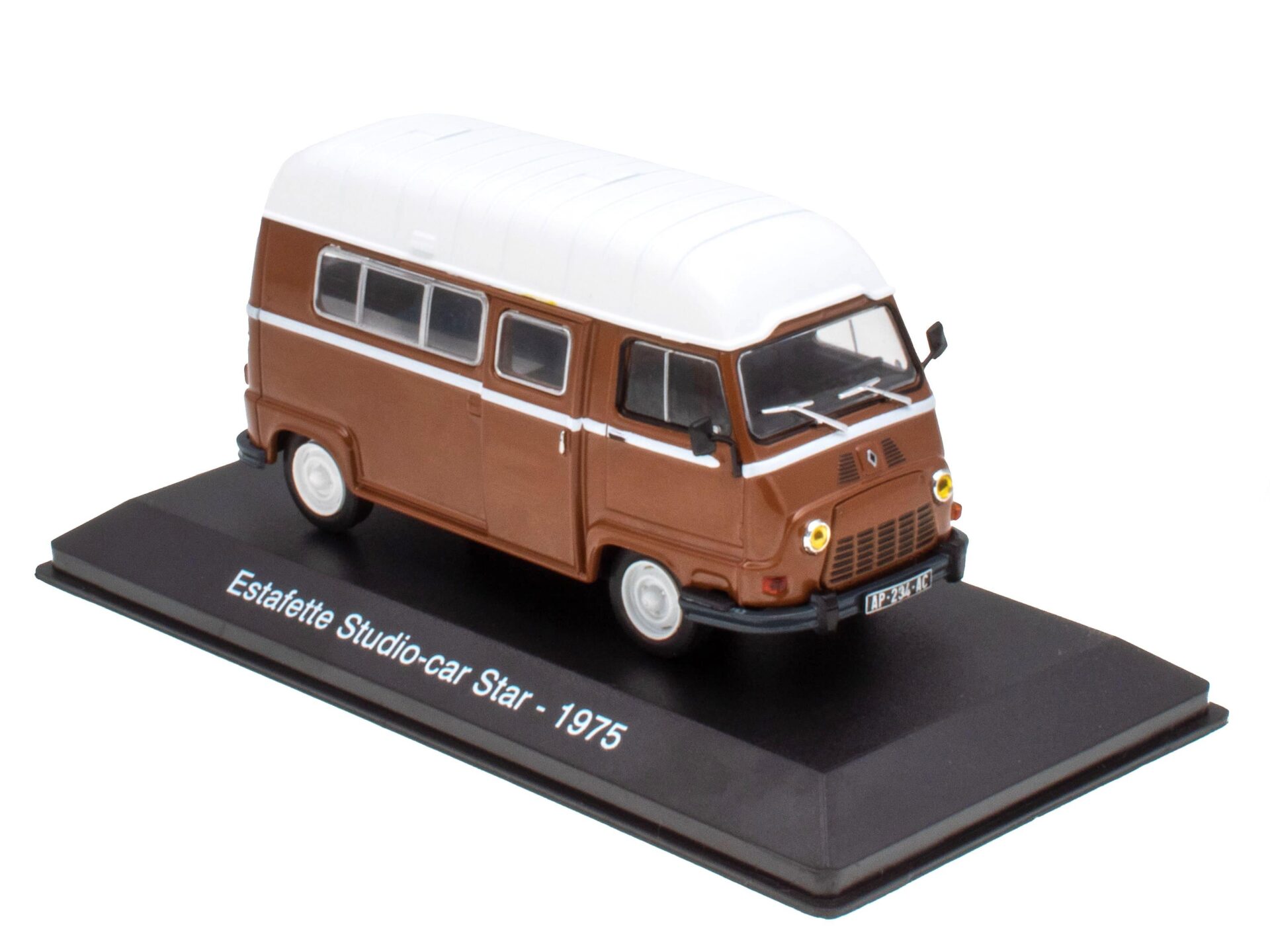 1:43 Hachette IXO Camping Cars Renault Estafette Studio-Car Star Camper brown 1975