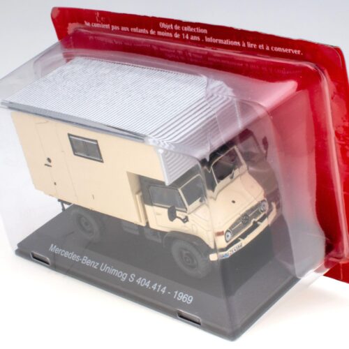 1:43 Hachette IXO Camping Cars Mercedes Unimog S 404.414 Camper beige 1969