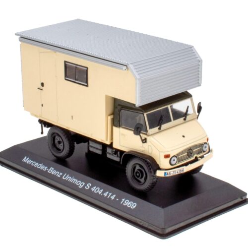1:43 Hachette IXO Camping Cars Mercedes Unimog S 404.414 Camper beige 1969