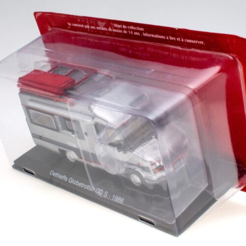 1:43 Hachette IXO Camping Cars Fiat Ducato Dethleffs Globetrotter CD S silver 1986