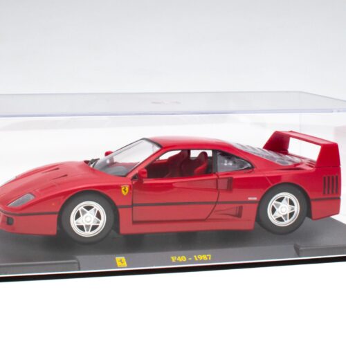 1:24 Hachette Bburago Ferrari Collection Ferrari F40 red 1987 with display