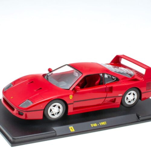 1:24 Hachette Bburago Ferrari Collection Ferrari F40 red 1987 with display