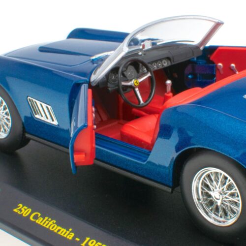 1:24 Hachette Bburago Ferrari Collection Ferrari 250 California blue 1957 with display