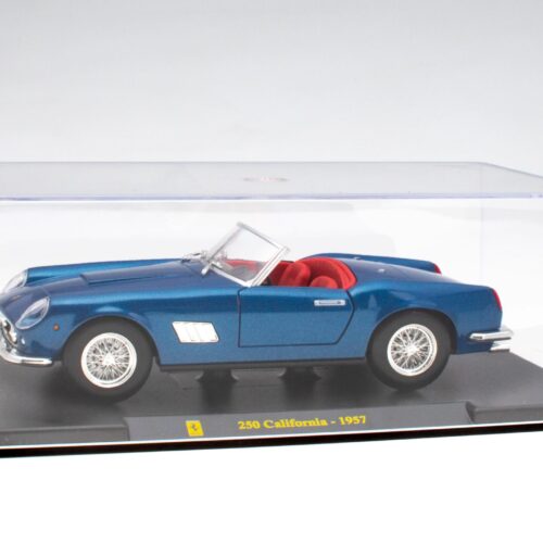 1:24 Hachette Bburago Ferrari Collection Ferrari 250 California blue 1957 with display