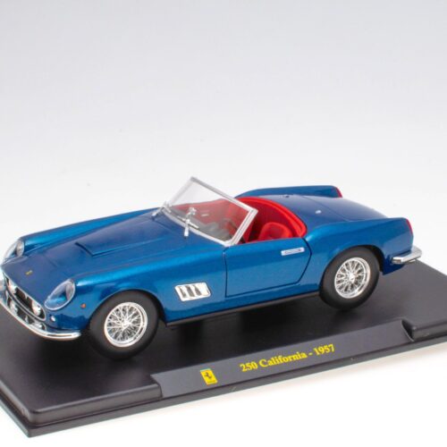 1:24 Hachette Bburago Ferrari Collection Ferrari 250 California blue 1957 with display