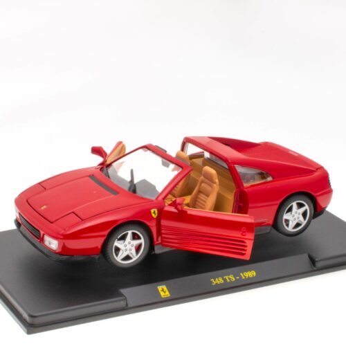 1:24 Hachette Bburago Ferrari Collection Ferrari 348 TS red 1989 with display