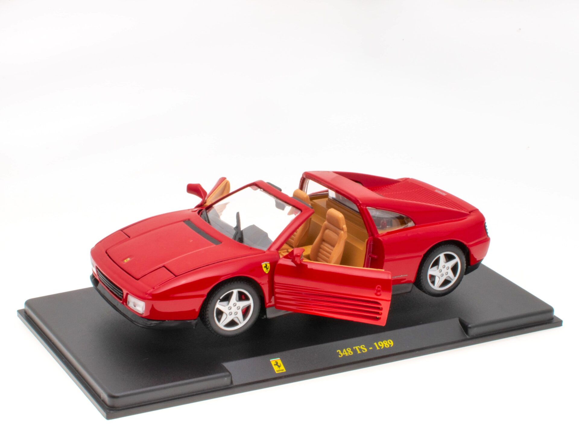 1:24 Hachette Bburago Ferrari Collection Ferrari 348 TS red 1989 with display