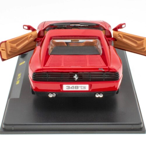 1:24 Hachette Bburago Ferrari Collection Ferrari 348 TS red 1989 with display