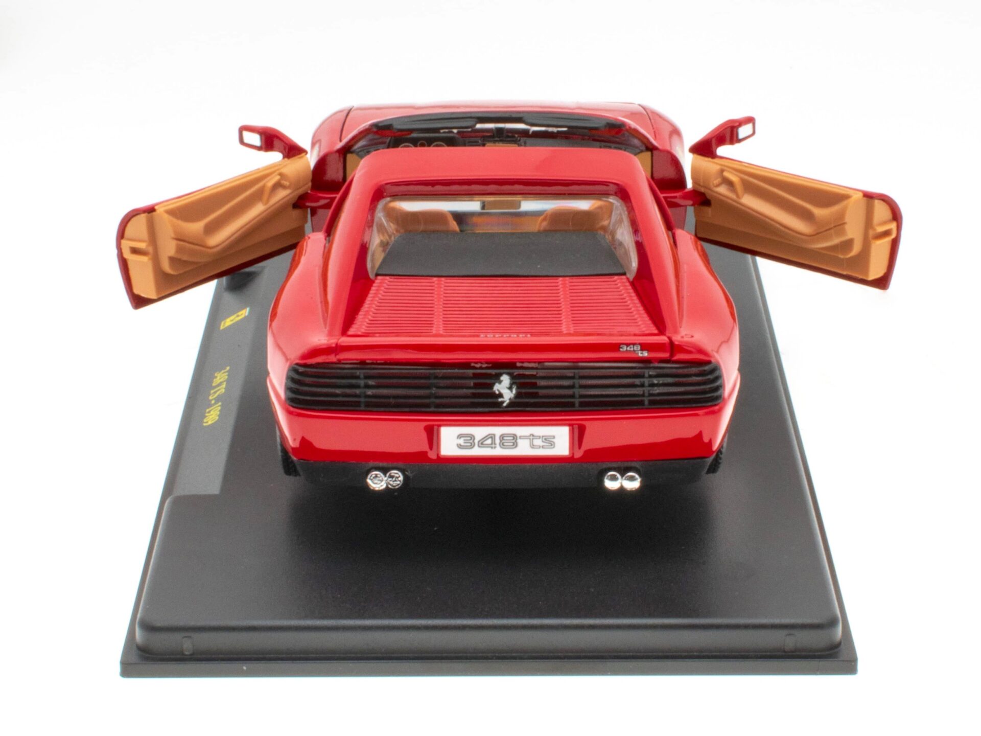 1:24 Hachette Bburago Ferrari Collection Ferrari 348 TS red 1989 with display