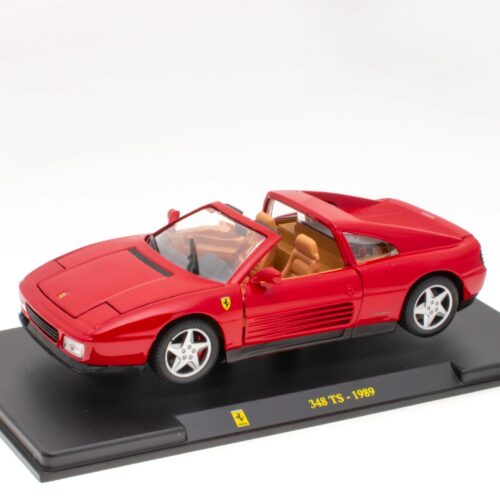 1:24 Hachette Bburago Ferrari Collection Ferrari 348 TS red 1989 with display